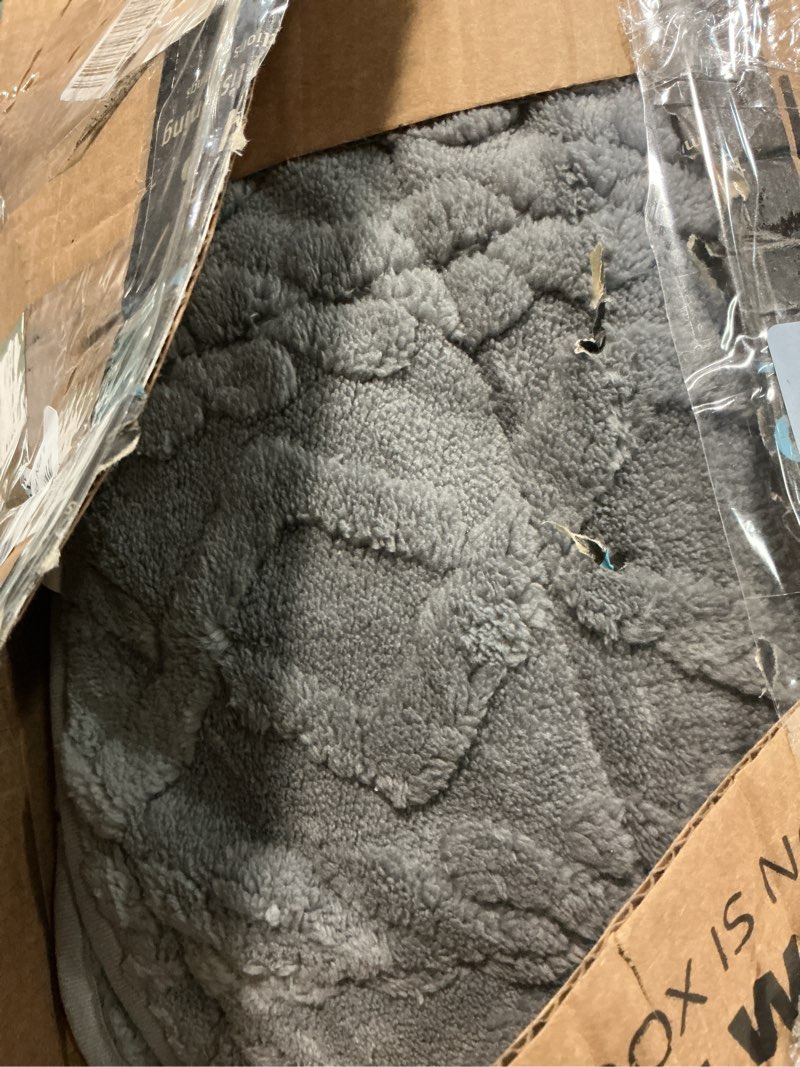 Condition photo showing Good Condition for Super Fuzzy Soft Sherpa Fleece Weighted Blanket, 15 lbs Dual Sided Fluffy Heavy Weighted Blankets for Adults - No Bunching with Double Layers of Soft Inner Lining (60"x 80", 15 Pounds) Grey 60" x 80" 15lbs