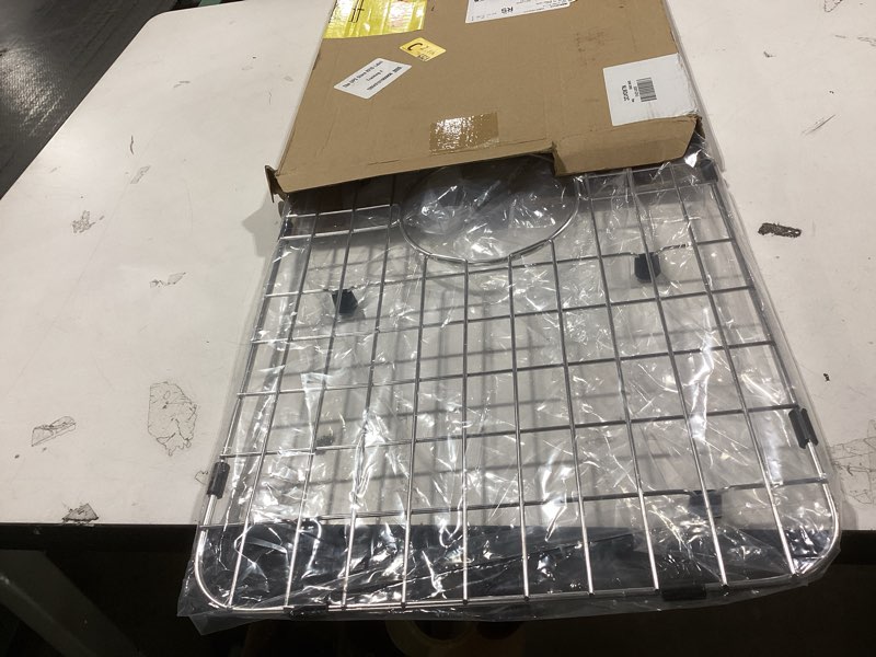 Condition photo showing Good Condition for Serene Valley Sink Bottom Grid 24-1/8" x 12-5/8", Centered Drain with Corner Radius 1-1/2", Sink Protector NLW2412C