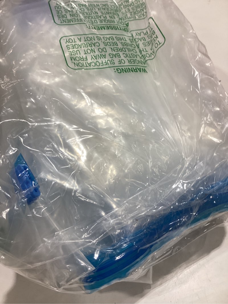 Condition photo showing As Is for cozy essential vacuum storage bags, 80% compression vacuum seal space saver plastic packaging bags for clothes, blankets, pillow, bedding, comforters, sealer clothing storage,4 xxl jumbo xxl jumbo 4