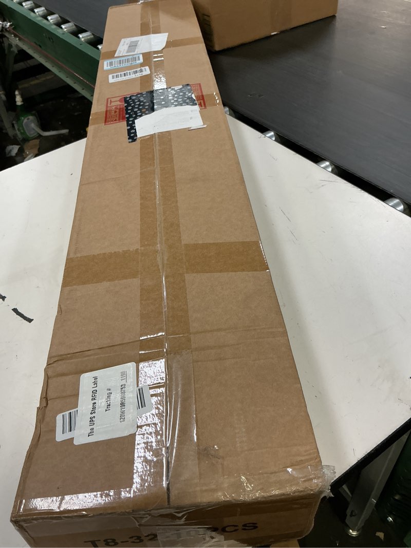 Condition photo showing New/Like New for f32t8/841 32w 48 inch t8 fluorescent tube light bulb, t8 fluorescent bulbs 4 foot, 4ft light bulb, 4100k cool white, 2850 lumens, g13 medium bi-pin base,10 pack