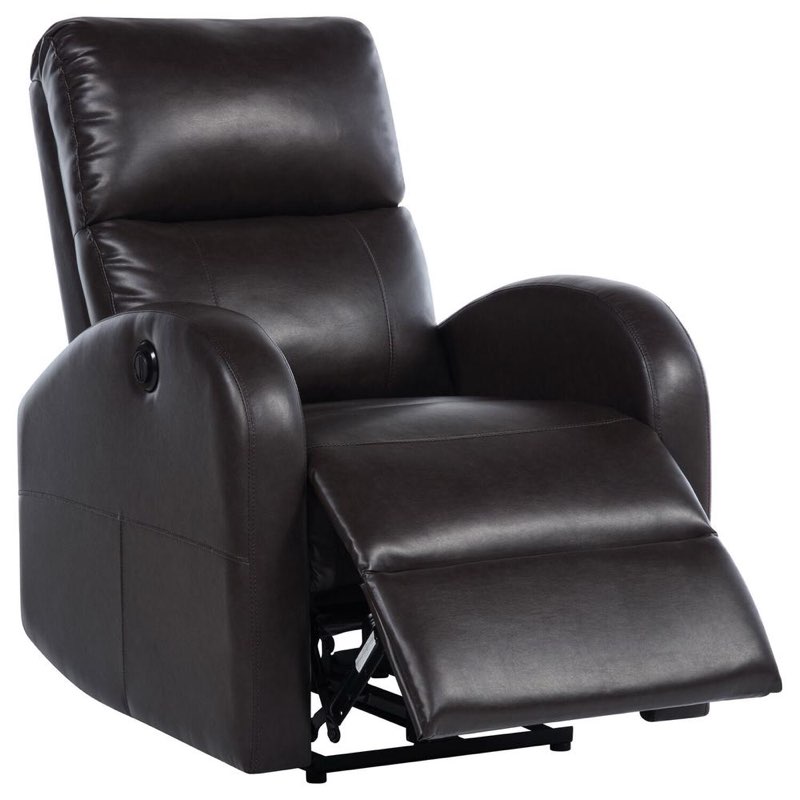 (Similar)Grant Upholstered Power Recliner Chair Brown