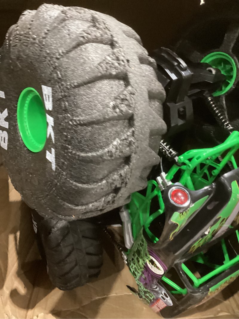 Condition photo showing As Is for Monster Jam, Official Mega Grave Digger All-Terrain Remote Control Monster Truck, Over 2 Ft. Tall, 1:6 Scale, Kids Toys for Boys and Girls Ages 4 and Up Mega Grave Digger (V2)