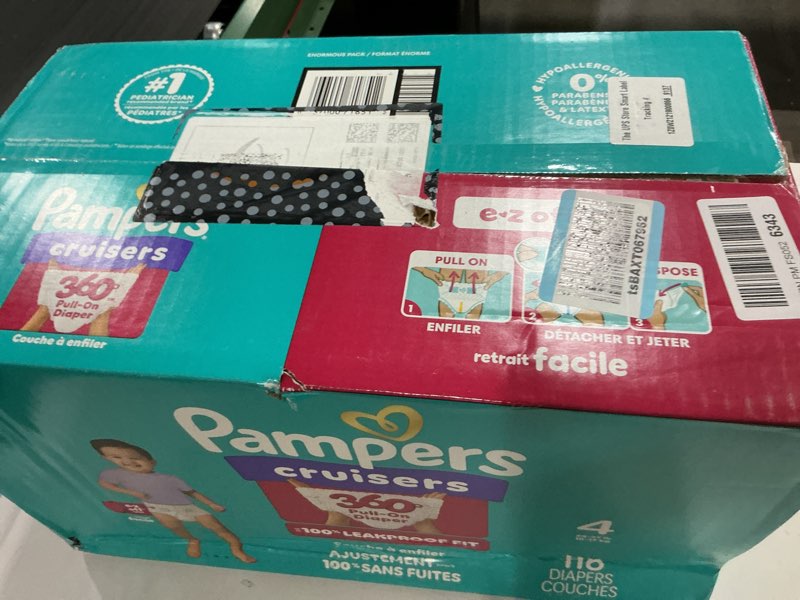 Condition photo showing New/Like New for pampers diapers - cruisers 360 - size 4, 116 count, babyproof up to 100% leakproof pull-on diaper
