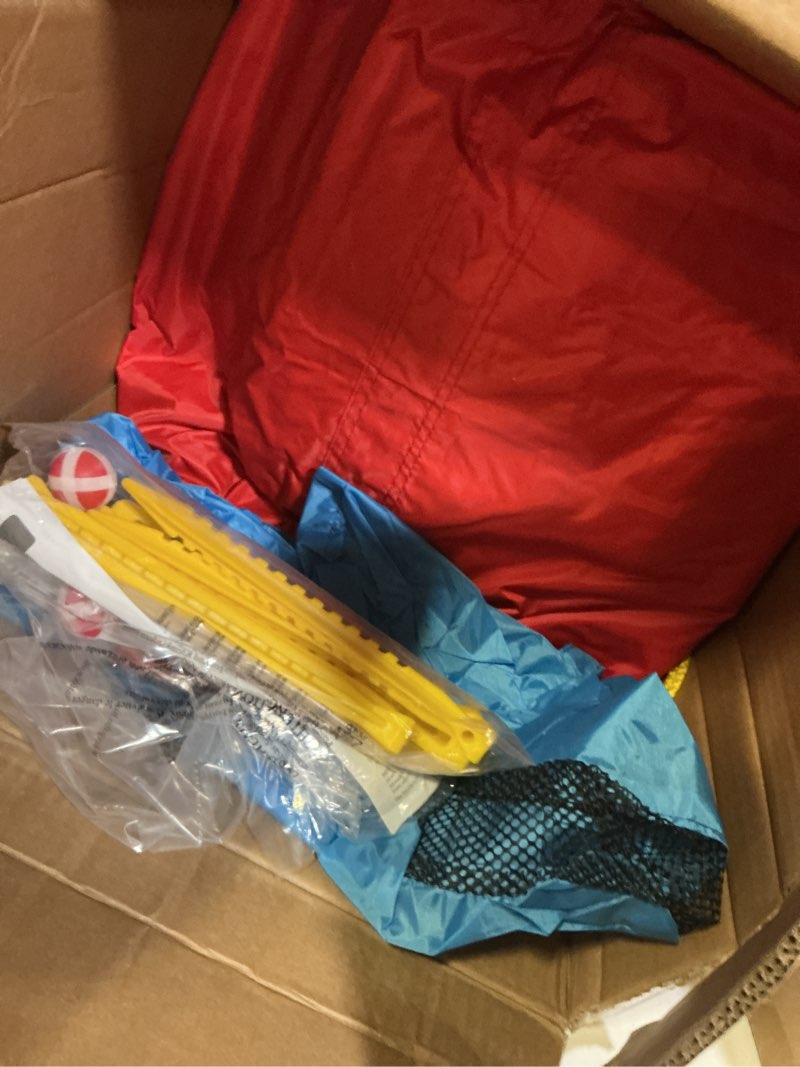 Condition photo showing Good Condition for Inflatable Bounce House with Blower, Jumping Castle Slide, Kids Bouncer with Ball Pit, Basketball Rim, Dart Target Game