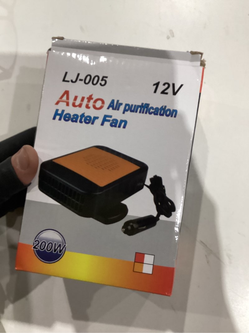 Condition photo showing New/Like New for 12V 200W Car Heater,2-in-1 Defroster & Defogger,Portable Car Heaters for Vehicle,Car Defroster Windshield Heater that Plugs into Cigarette Lighter with 360° Rotatable Base (Red)