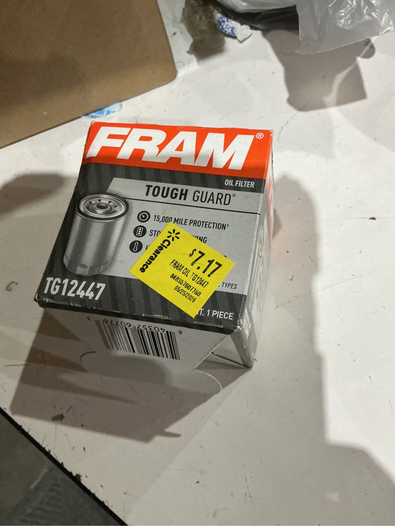 Condition photo showing Good Condition for fram  oil filter  tough guard®  15,000 mile protection+  bsto  clearance  ng  $7.17