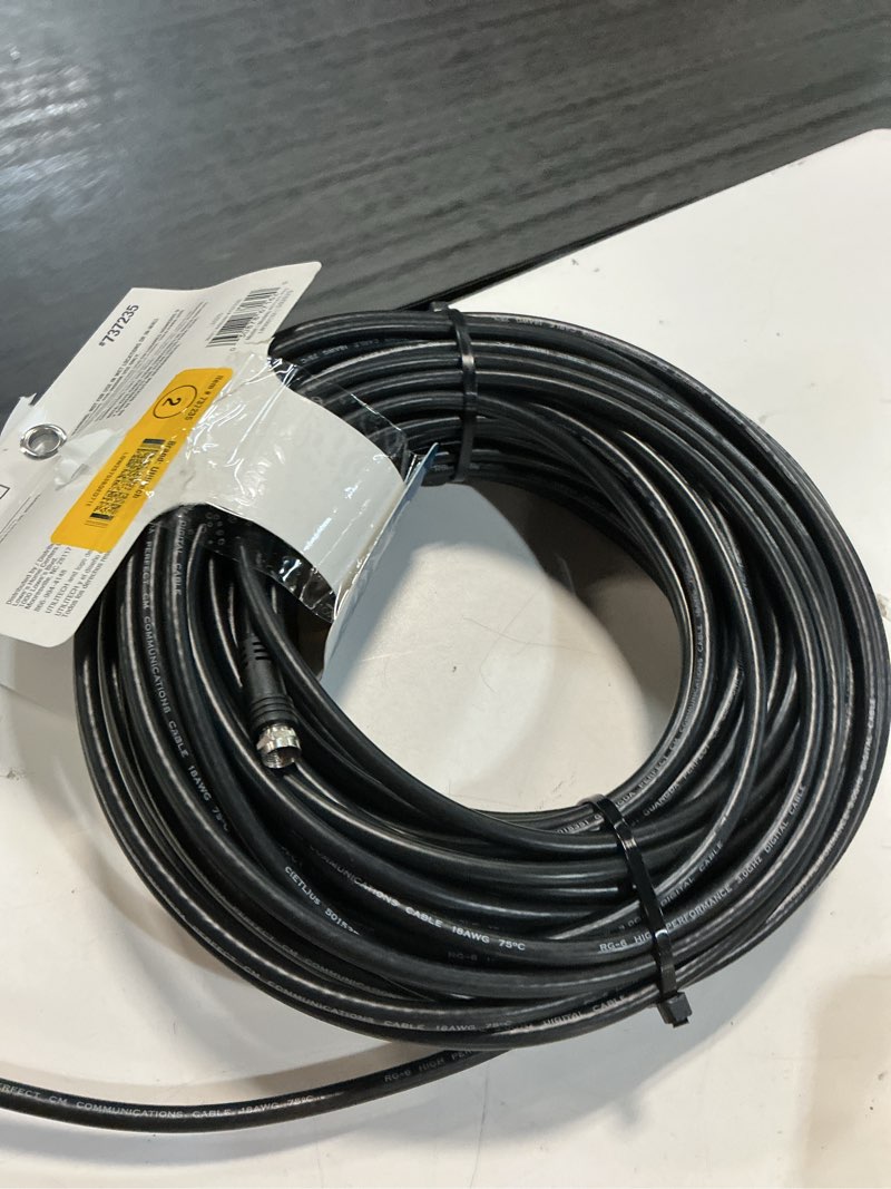 Condition photo showing Good Condition for utilitech 100-ft rg6 black coaxial cable