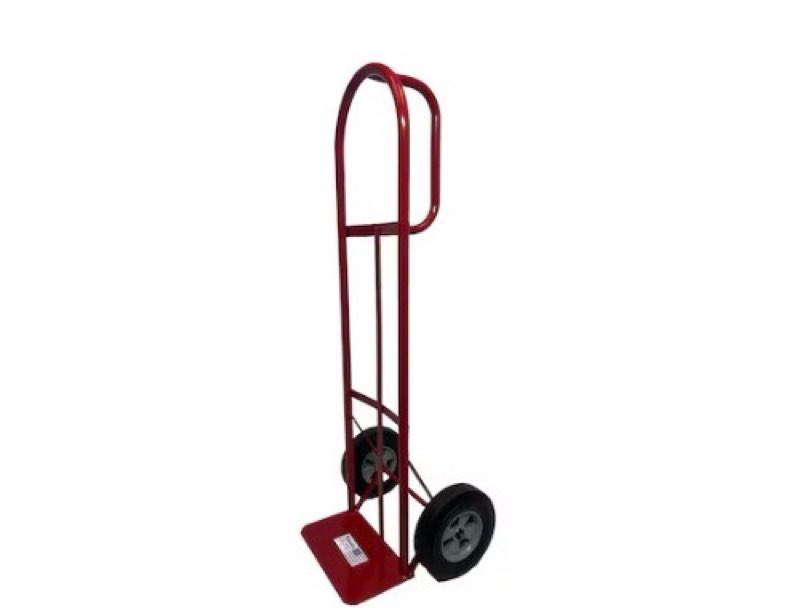 milwaukee 800-lb capacity 2 -wheel red steel heavy duty hand truck