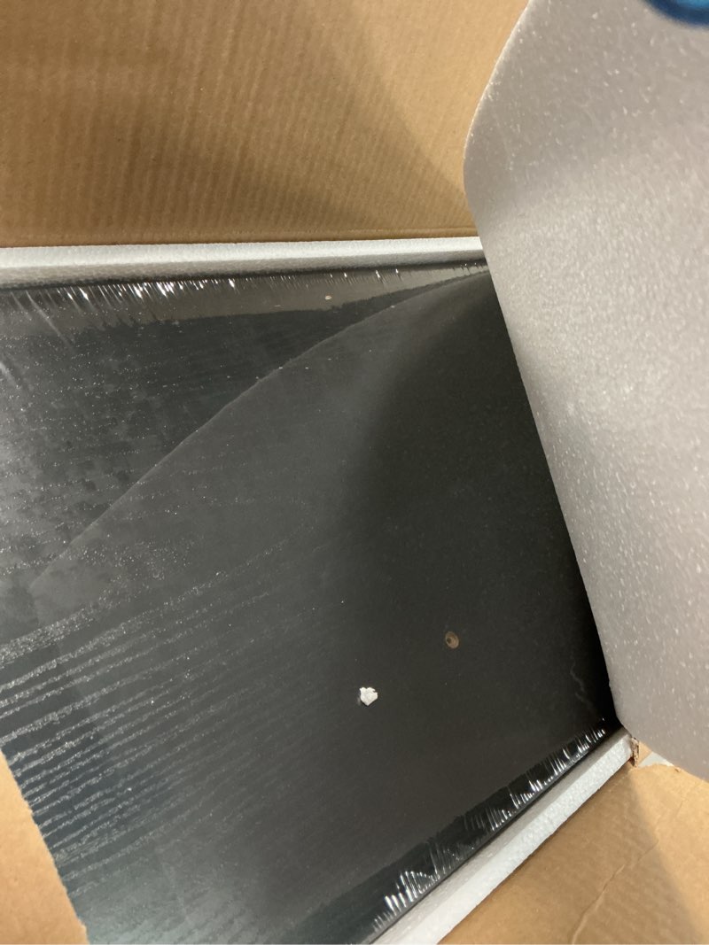 Condition photo showing Good Condition for 36inch black floating shelves for wall, 12 inch deep shelves for bedroom, kitchen, bathroom wall mounted, rustic wood floating shelf with invisible brackets for books, storage, decor, 2 packs black 36"w x 12"d, 2packs