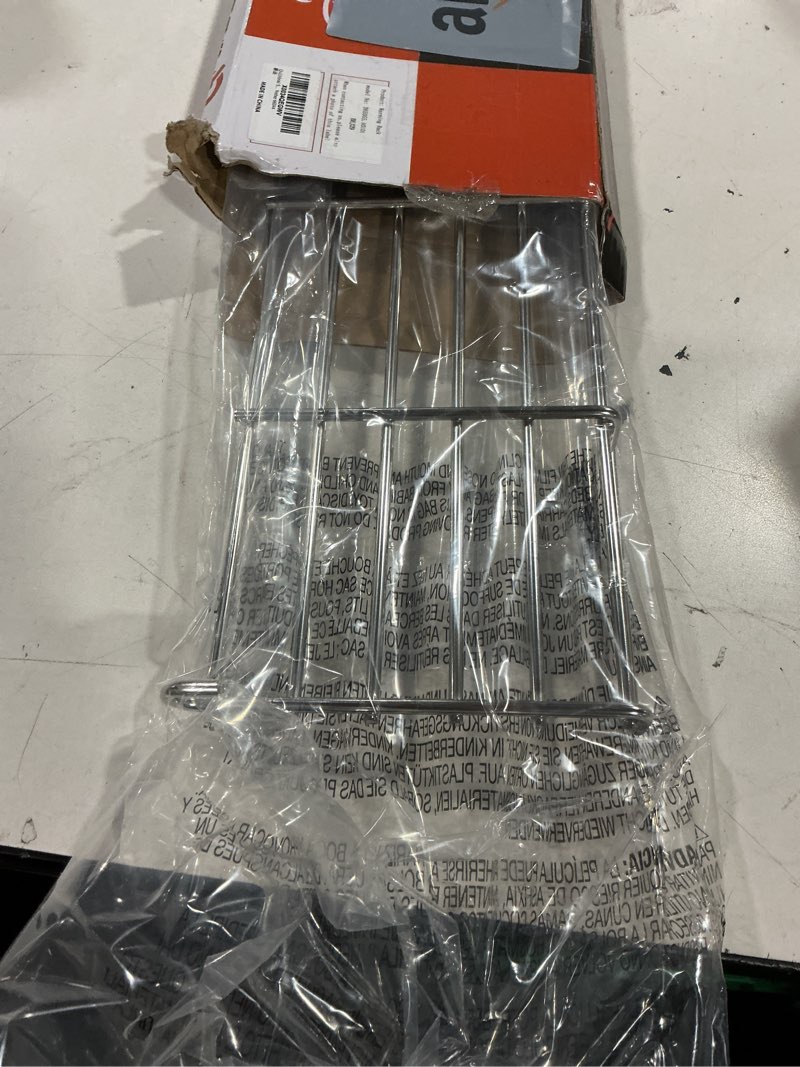 Condition photo showing As Is for qulimetal stainless steel grill warming rack for weber genesis ii 300 series gas grills, genesis ii e-310, ii e-315, ii e-330, ii e-335, ii s-310, ii s-335 series, replacement parts for weber 66044 fits genesis ii/ii lx 300