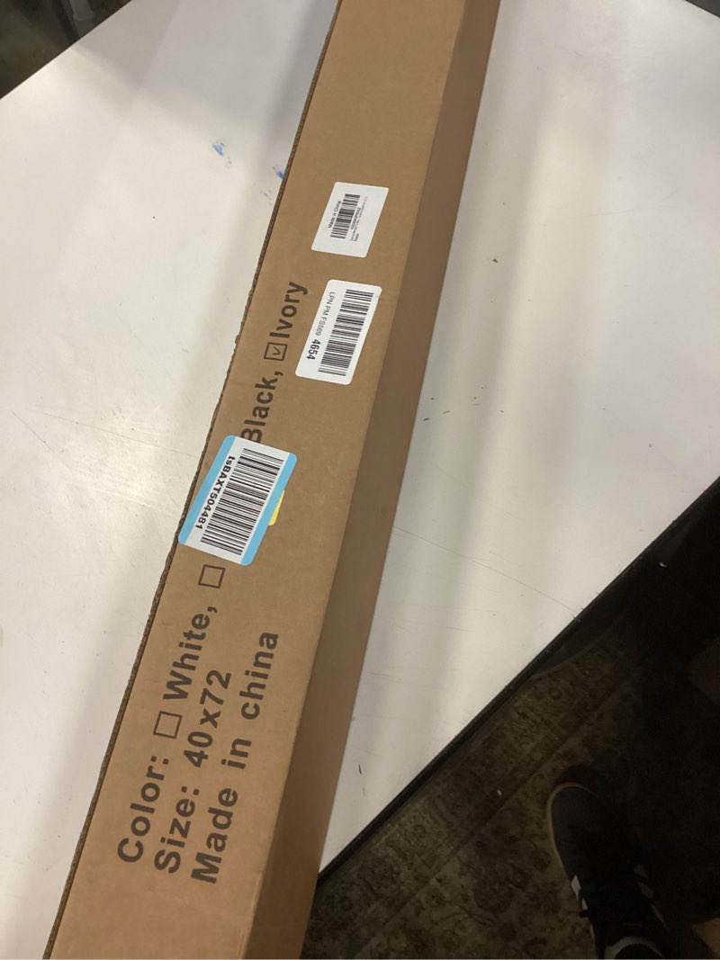 Condition photo showing New/Like New for blackout cordless roller shades blinds for windows,free-stop window shades pull down,blackout blinds for indoor windows,home,office,thermal insulated fabric, uv protection,ivory,40" w x 72" h ivory 40"w x 72"h