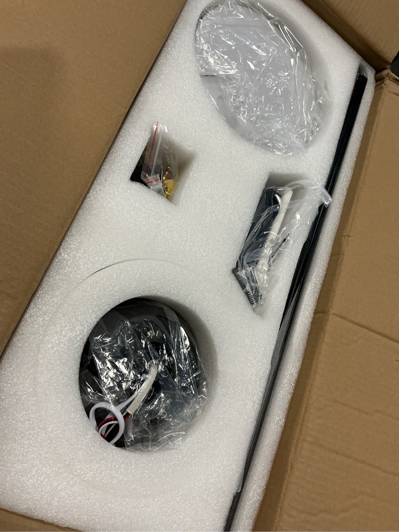 Condition photo showing Good Condition for 52 Inch Ceiling Fans with Lights, Remote Control, 3CCT, Dimmable&Adjustable Wind Speed, Timer Function, Reversible, Quiet, Energy-Saving Ceiling Fan with Light for Bedroom, Living Room Indoor/Outdoor