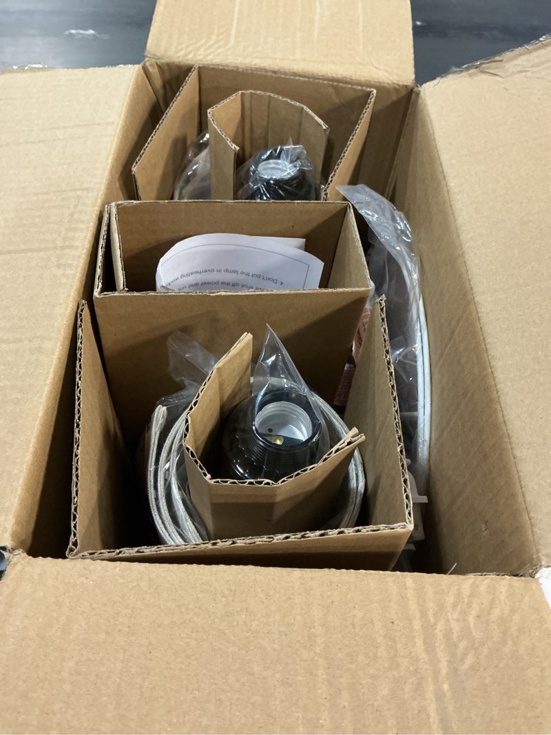 Condition photo showing New/Like New for GyroVu 3 Color Temperature Adjustable Table Lamp, Ceramic Lamp Set of 2, Lamp for Nighstand, Bedside Lamps with Rotary Swtich, Nightstand Lamp for Living Room Bedroom Office, Bulbs Included-Brown B Creamy+Brown;Oat Lampshade