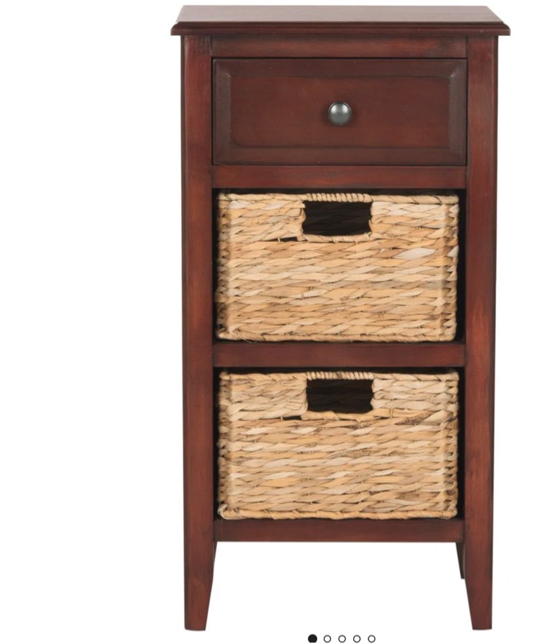 Santa Cruz End Table with Storage