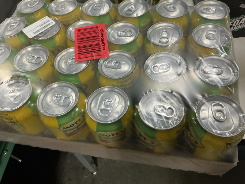 Condition photo showing New/Like New for (bbd 07/18/26)  mott's 100% tomato juice, 11.5 fluid ounce can, 24 count