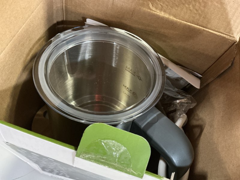 Condition photo showing New/Like New for maestri house milk frother, 4-in-1 electric milk steamer and frother, 16.9oz 600w smart touch control hot and cold foam maker, memory function for latte, cappuccinos, warm milk, hot chocolate milk white