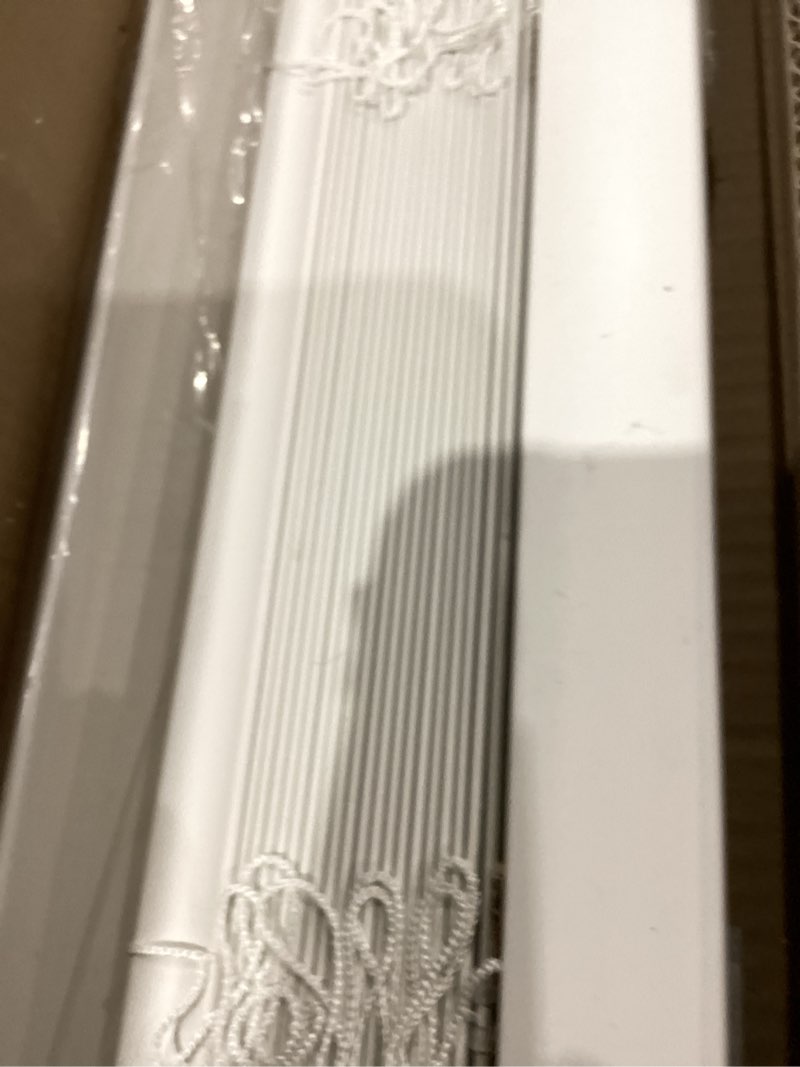 Condition photo showing As Is for CHICOLOGY Faux Wood Blinds , Window Blinds , Wood Blinds , Window Shades , Window Treatments , Blinds & Shades , Window Shades For Home , Wooden Blinds , 22"W X 36"H, Basic White 22"W x 36"H Basic White