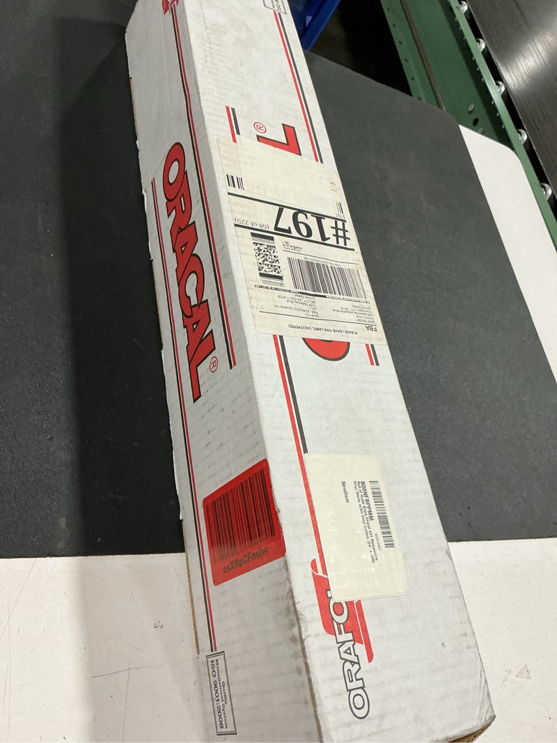 Condition photo showing New/Like New for roll of matte black oracal 631 removable vinyl works w/all vinyl cutters (24" x 30ft)