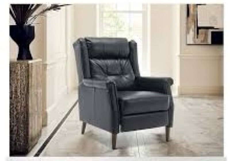  Brentleigh Breathable Leather Push Back Recliner with Tufted Design
