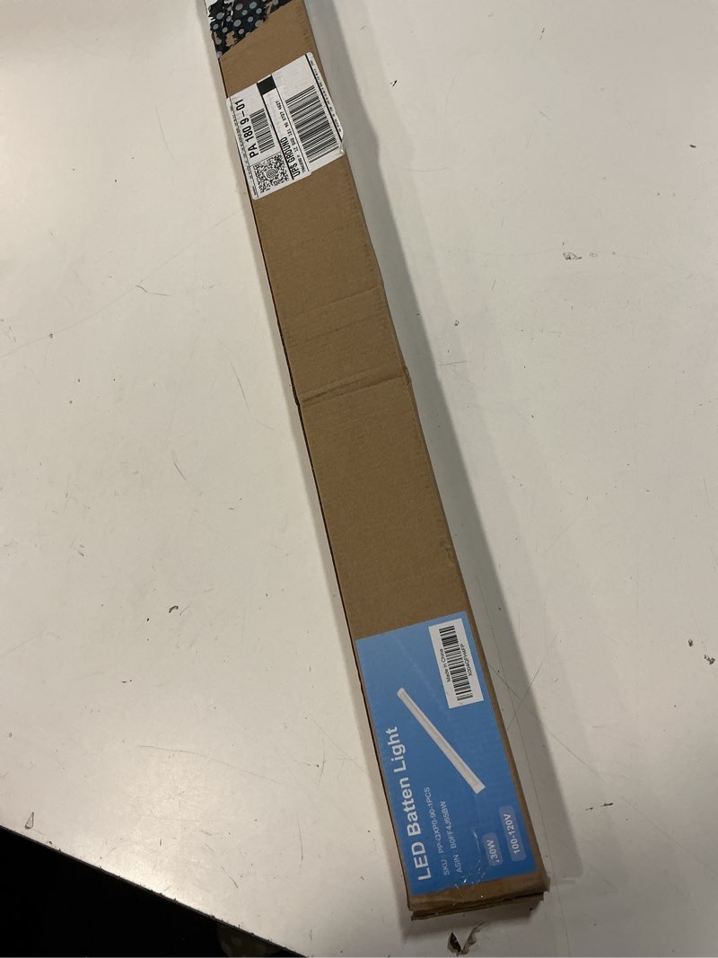 Condition photo showing New/Like New for 1 packs 3ft led batten light, slim ceiling surface mounted light, 30w, 4000k, ip20, led ceiling lamp for garage, shop, hallway, office, market plastic 1 pcs