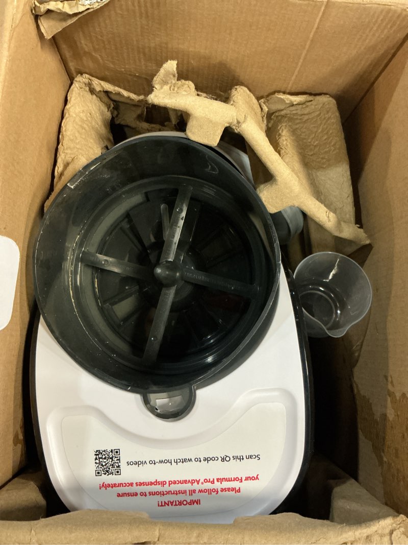 Condition photo showing As Is for Baby Brezza New and Improved Formula Pro Advanced Formula Dispenser Machine - Automatically Mix a Warm Formula Bottle Instantly - Easily Make Bottle with Automatic Powder Blending, White