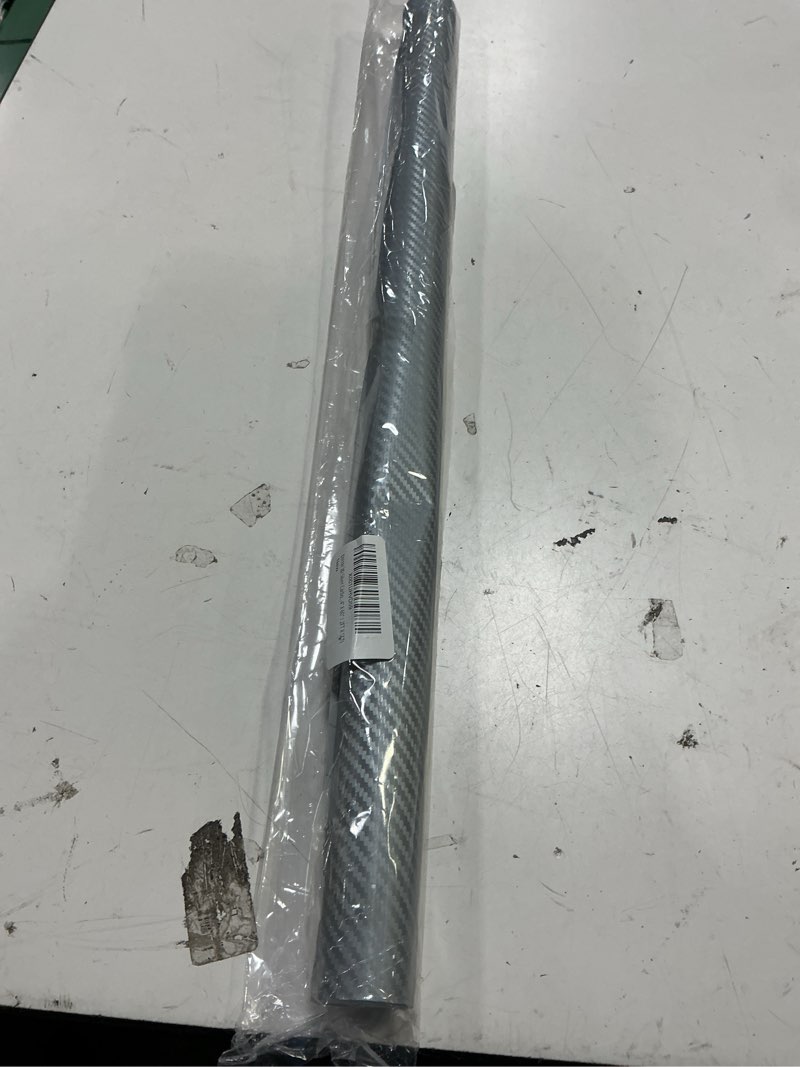 Condition photo showing New/Like New for diyah 3d silver carbon fiber film twill weave vinyl sheet roll wrap diy decals (24" x 60" / 2ft x 5ft)