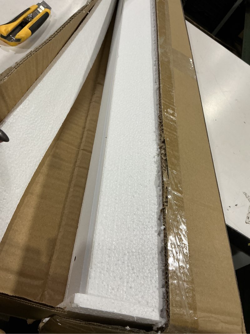 Condition photo showing Good Condition for 36 inches long floating shelves wall mounted,2 set modern white shelf for bedroom,nursery book with lip,picture ledge decor living room bathroom kitchen-white,35.4 in white 35.4 in