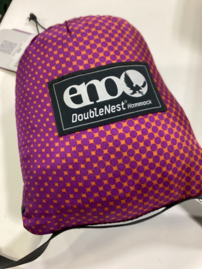 Condition photo showing Good Condition for eno doublenest hammock - lightweight, portable, 1 to 2 person hammock - for camping, hiking, backpacking, travel, a festival, or the beach - fade/seaglass