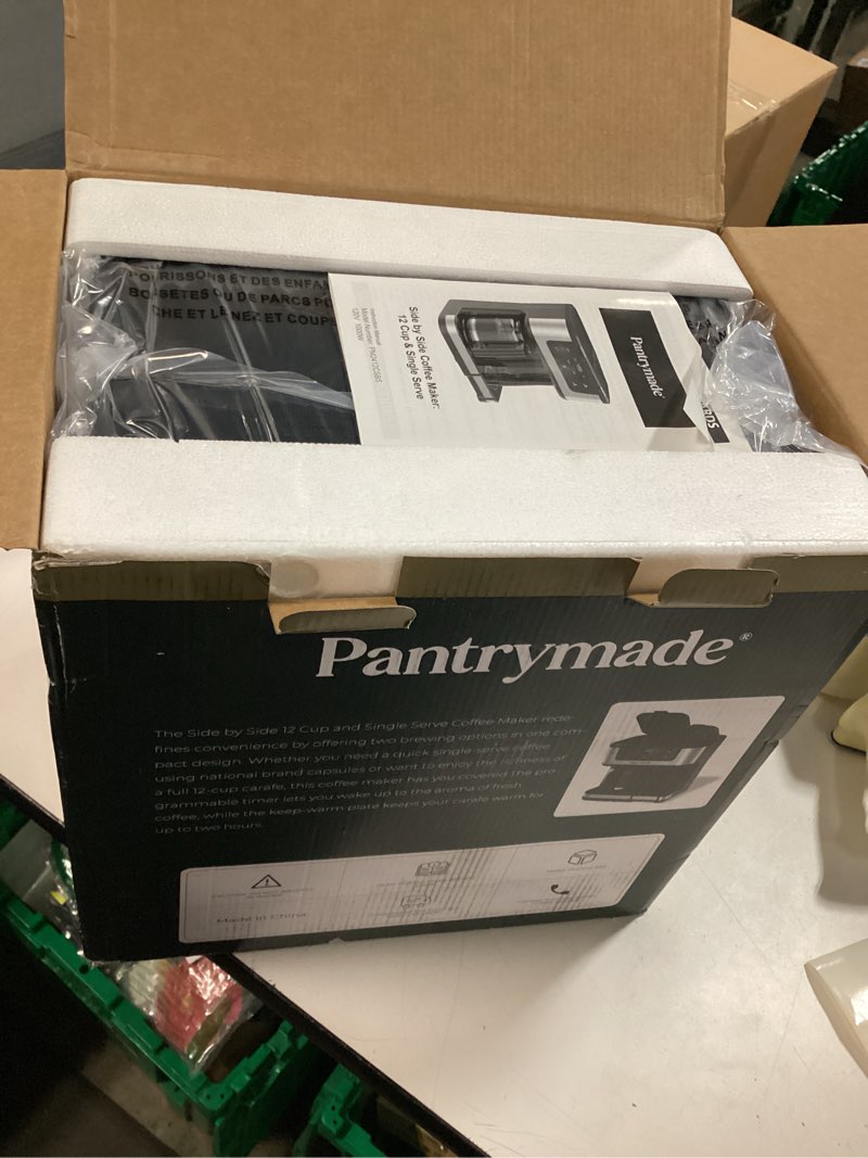 Condition photo showing New/Like New for Dual Brew Coffee Maker | 12-Cup & Single Serve Drip Machine | Touchscreen Programmable | K-Cup & Ground Coffee Compatible | Glass Carafe | Auto Shut-Off