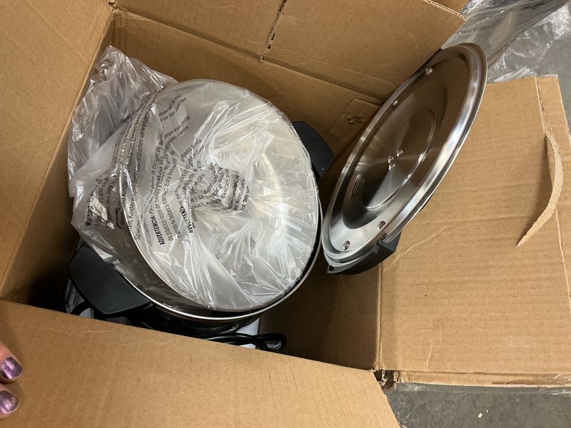 Condition photo showing Good Condition for sybo sr-cp-100b commercial grade stainless steel percolate coffee maker hot water urn for catering, 100-cup 16 l, metallic 16l metallic