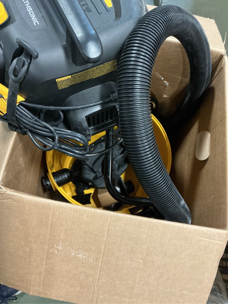Condition photo showing As Is for DEWALT 16 Gallon STEALTHSONIC Poly Wet/Dry Vacuum, DXV16P-QTA Noise Reduction Vac, Heavy Duty Shop Vacuum for Jobsite/Workshop, Reduce Motor Noise, Yellow
