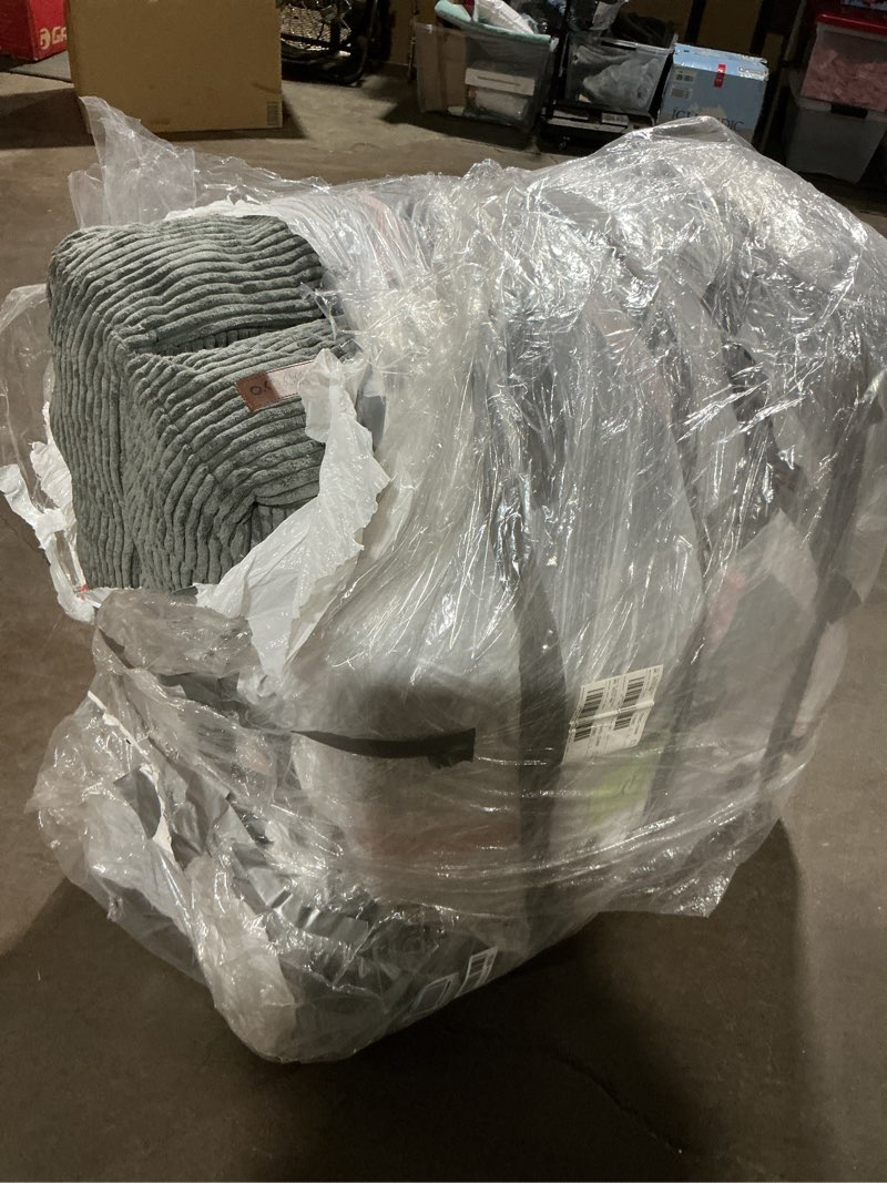 Condition photo showing As Is for MAXYOYO Folding Sofa Bed, Extra Thick and Long Floor Sofa Convertible Sleeper Chair with Washable Cover, Floor Couch Lounge Bean Bag Bed for Living Room, Grey, 54x95 Inch Full 54x95 Inch Grey