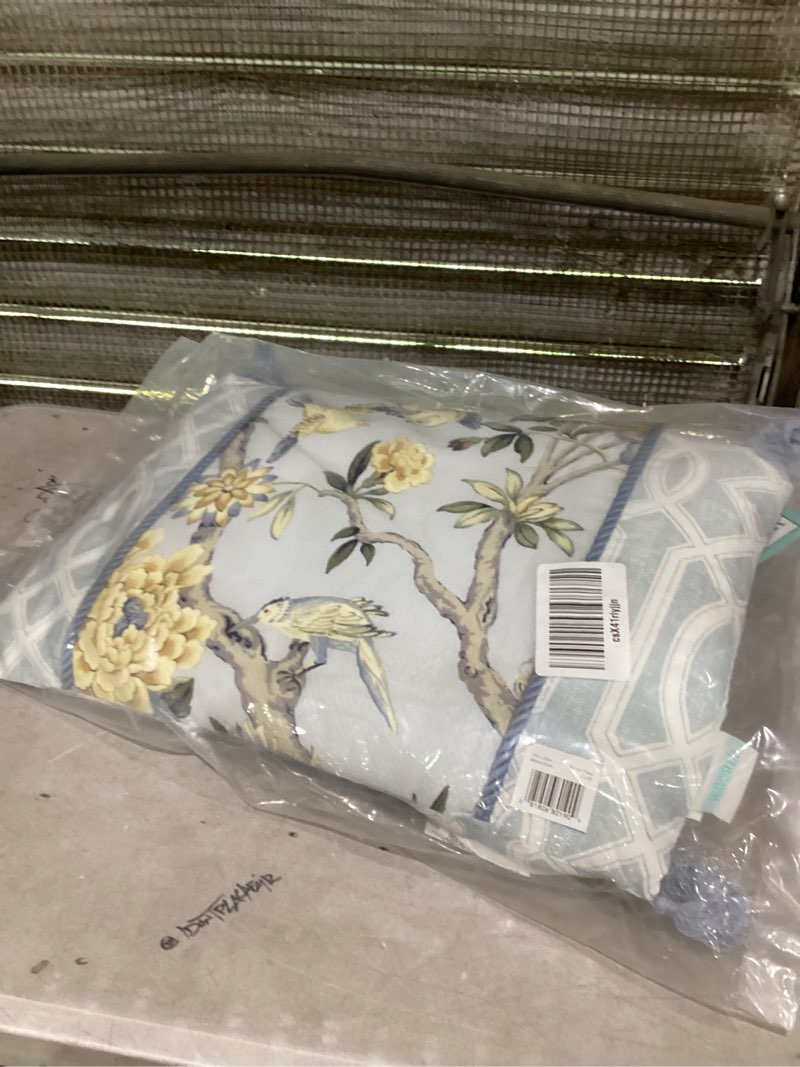 Waverly mudan floral decorative pillow