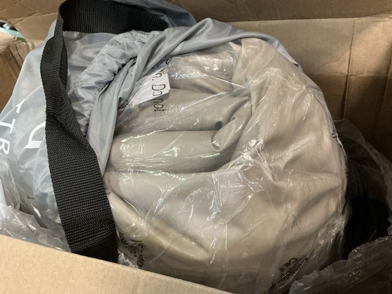 Condition photo showing Good Condition for king koil luxury built-in pillow top queen air mattress with built-in high-speed pump best for home, camping, guests, 20" queen size double high airbed, blow up mattress, waterproof, 1-year warranty beige queen
