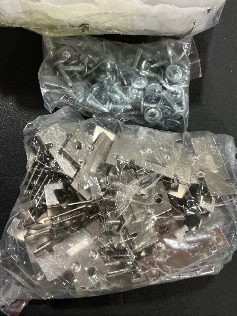 Condition photo showing Good Condition for PATIKIL 100 Pcs Recessed Light Clips Downlight Housing C Clips, 304 Stainless Steel Can Light Clip with Fixture Screws for 5 to 6 Inch Retrofit Cans Down Light Recessed Lighting