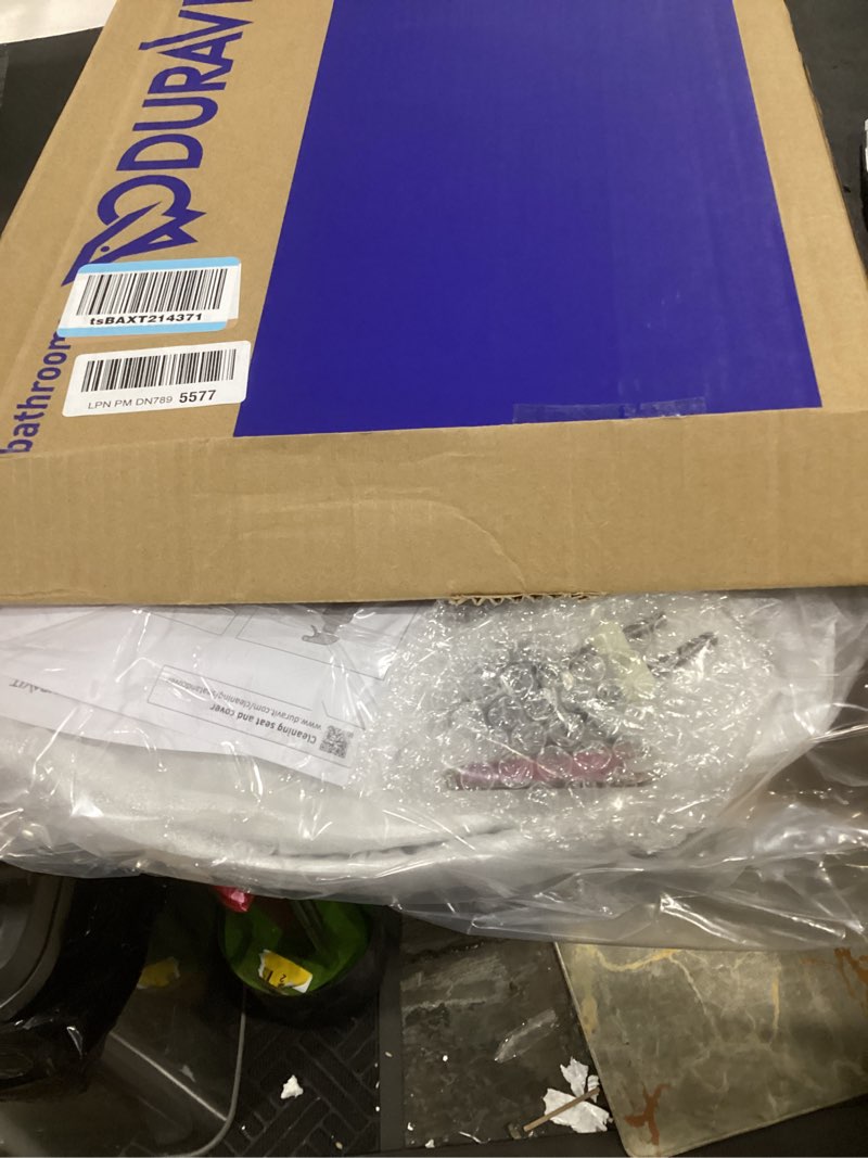 Condition photo showing New/Like New for d-neo elongated closed-front toilet seat with soft close white