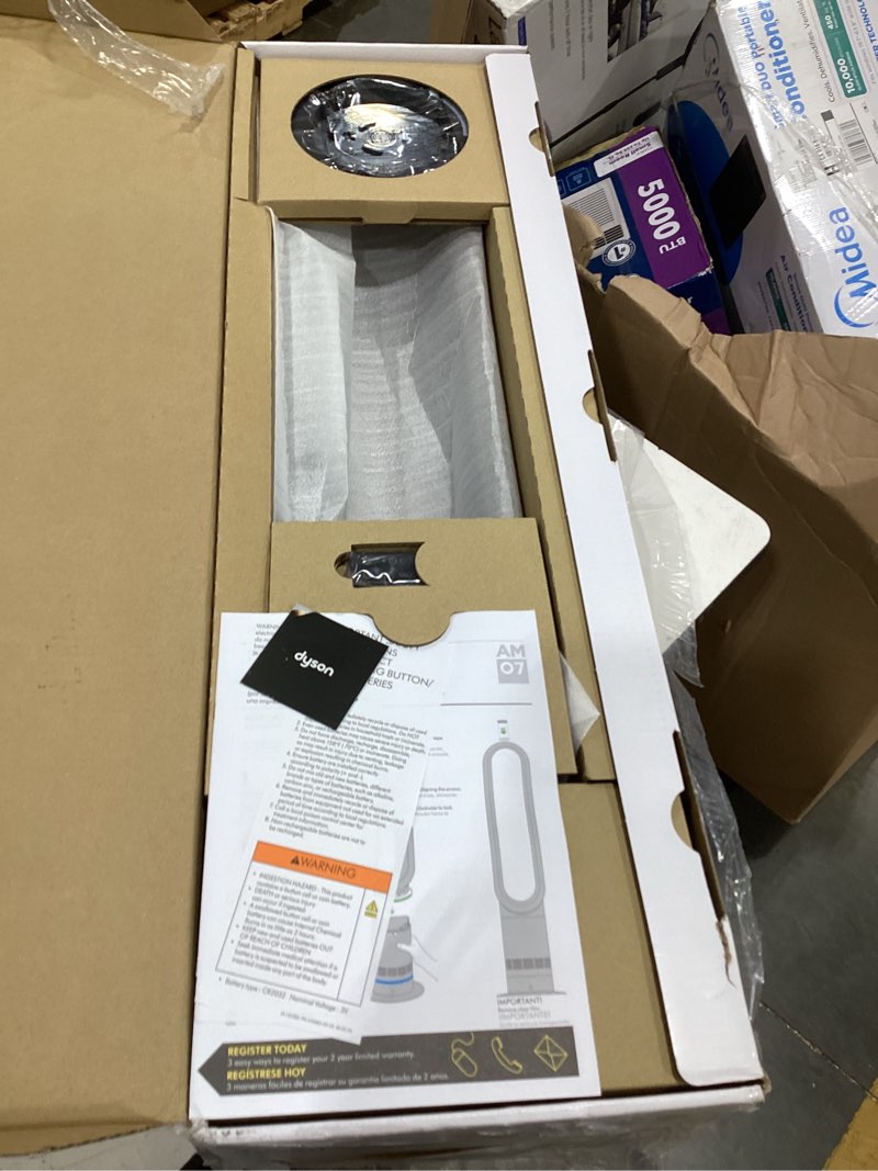 Condition photo showing As Is for dyson cool tower oscillating fan am07 black