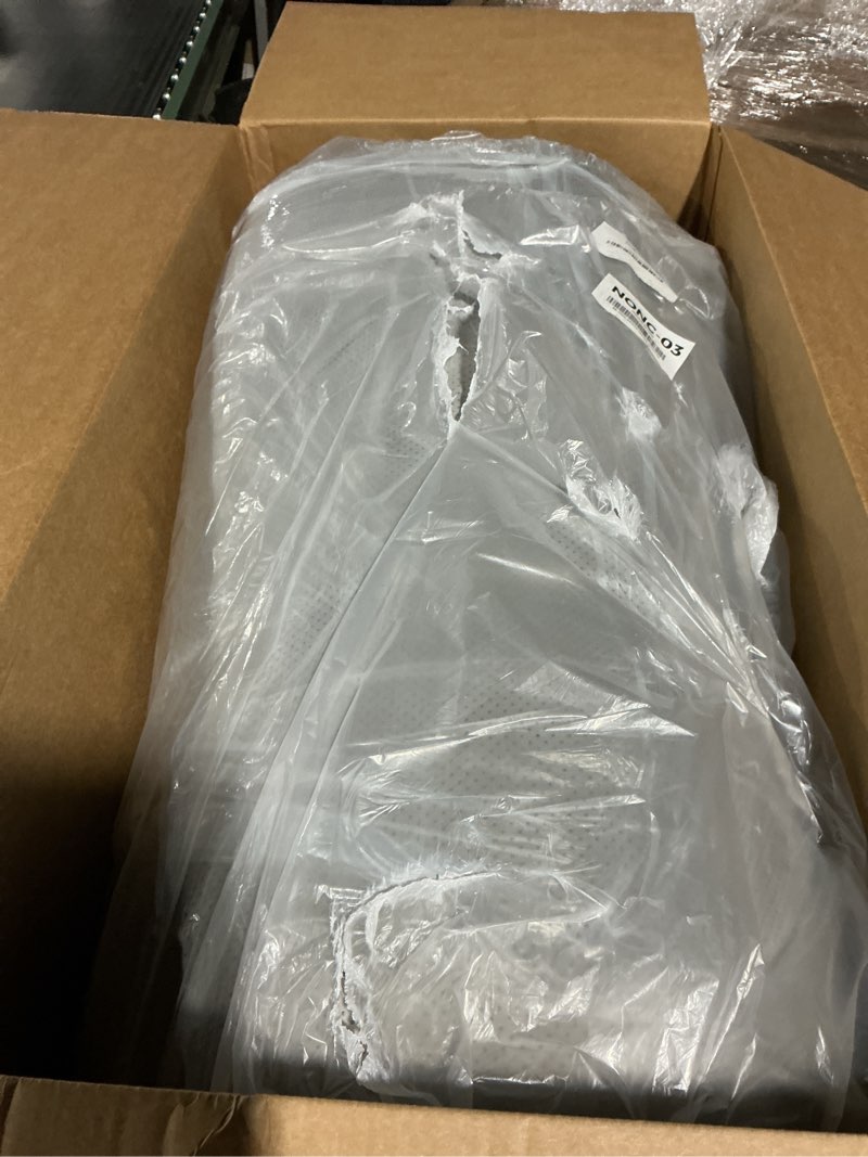 Condition photo showing As Is for XXL Dog Bed for Extra Large Dogs, Giant Orthopedic Dog Bed with Cooling Gel Memory Foam, Waterproof Pet Bed with Removable Washable Cover, 53" Pet Sofa bed Dutch Velvet with Bone Toy, Light Gray Light Grey XX-Large(53"L x 42"W x 9.5"Th)