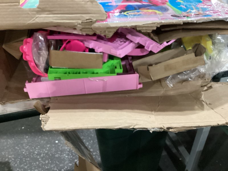 Condition photo showing Good Condition for Barbie Dreamhouse Pool Party Doll House with 75+ pc, 3 Story Slide: Adult Assembly, Fits 12 Inch Dolls