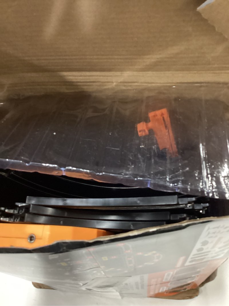 Condition photo showing As Is for Slot Car Race Track Sets with 4 High-Speed Racing Car, Battery or Electric Race Car Track for Boys and Kids, Dual Racing Game Lap Counter Circular Overpass Track, Gifts Toys for Boys Kids Age 6 7 8-12 Large