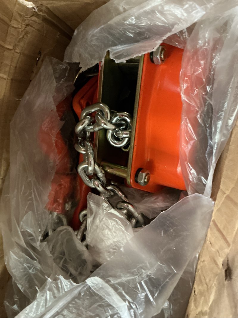 Condition photo showing Good Condition for VEVOR Manual Lever Chain Hoist, 3 Ton 6600 lbs Capacity 20 FT Come Along, G80 Galvanized Carbon Steel with Weston Double-Pawl Brake, Auto Chain Leading & 360° Rotation Hook, for Garage Factory Dock 3 Ton 20FT