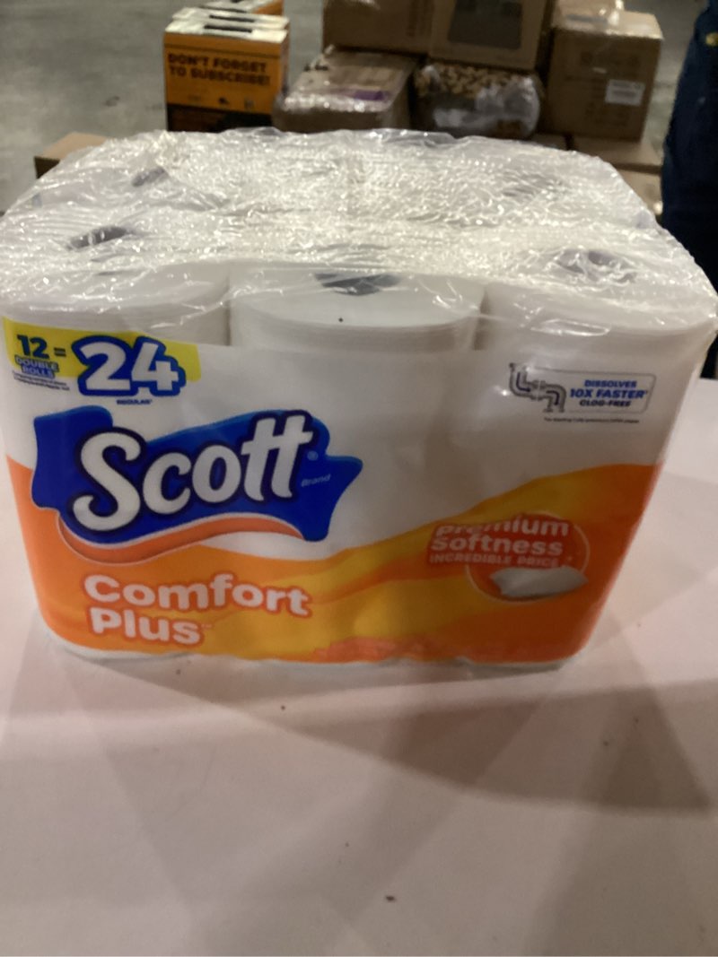 Condition photo showing New/Like New for Scott comfort plus Scott ComfortPlus Toilet Paper, 48 Double Rolls, 231 Sheets per Roll, Septic-Safe, 1-Ply Toilet Tissue