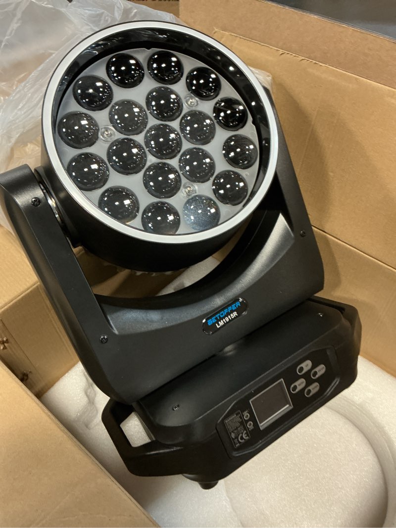 Condition photo showing As Is for BETOPPER DJ Lights Moving Head, 7x8W RGBW Sound Activated/DMX Lighting, Moving Head Lights for Stage