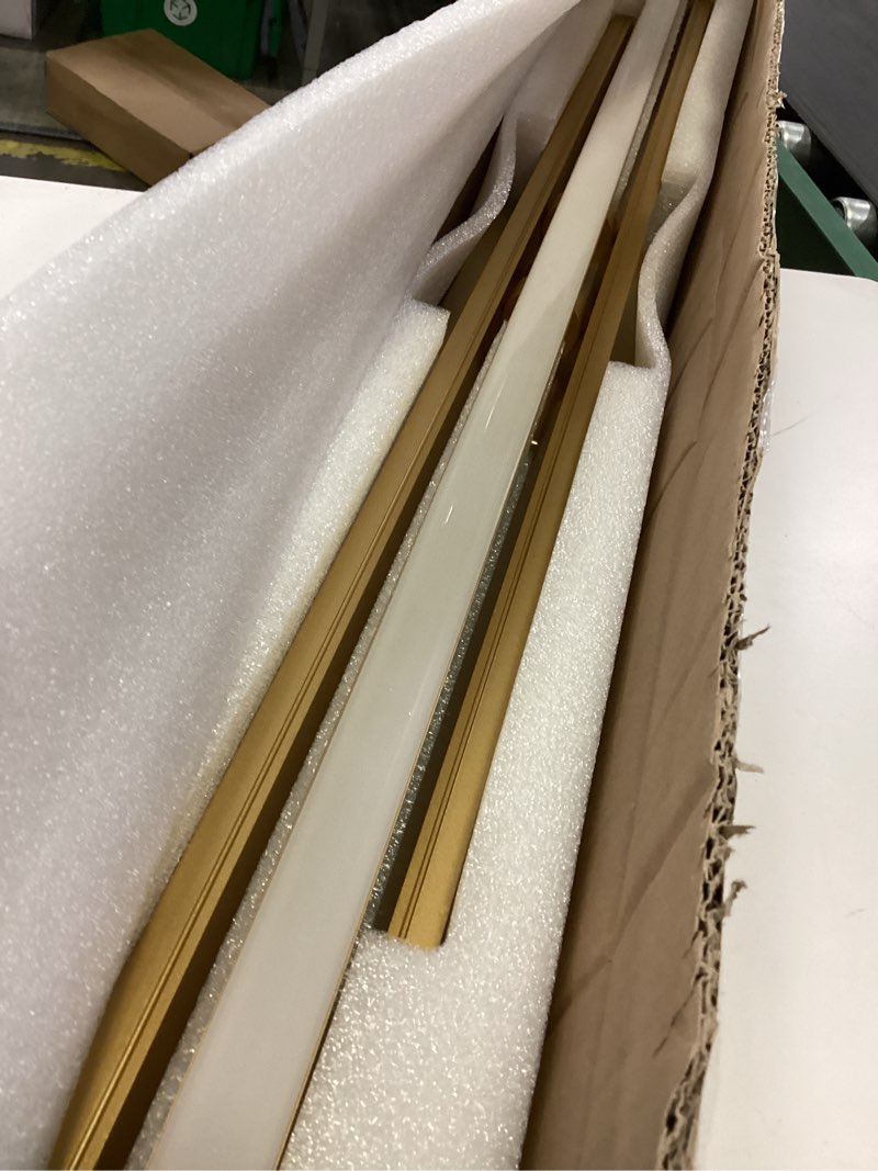 Condition photo showing New/Like New for 48" Gold LED Bathroom Light Fixtures Long Vanity Lights Over Mirror Lighting Lamps Wall Mount Lighting Over Vanity Picture Indoor 5CCT(3000K/3800K/4500K/5200K/6000K) 48 Inches:Gold