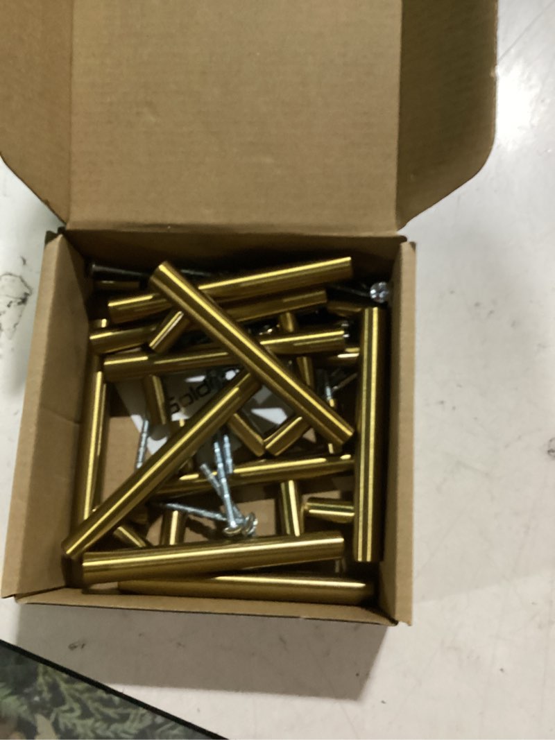 Condition photo showing Good Condition for goldenwarm 10 pack 2-1/2 inch gold cabinet handles brushed gold cabinet pulls stainless steel drawer pulls, durable kitchen cabinet handles - bathroom bedroom dresser handles easy diy upgrade 2-1/2 inch hole centers gold 10