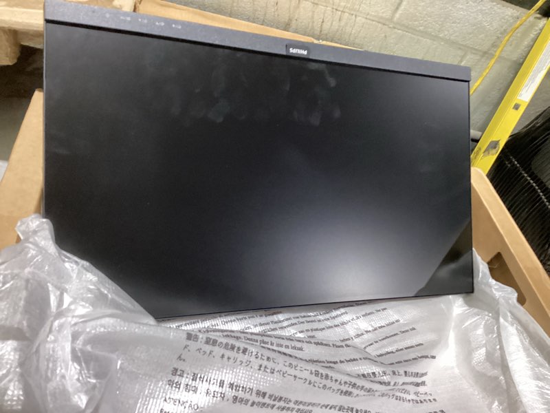 Condition photo showing As Is for (missing accessories ,not tested)philips 221v8lb 22 inch class thin full hd (1920 x 1080) monitor, 100hz refresh rate, vesa, hdmi x1, vga x1, lowblue mode, adaptive sync, 4 year advance replacement warranty