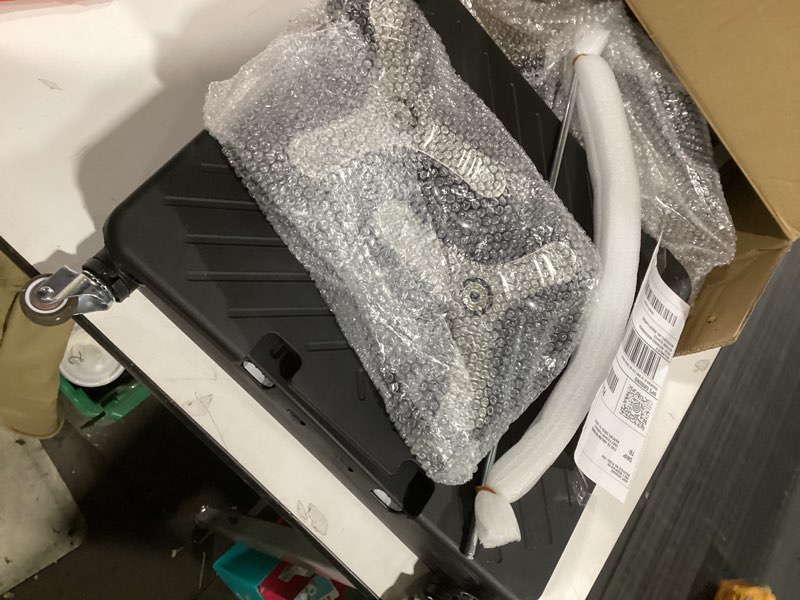 Condition photo showing Good Condition for dbest Products Quik Cart Stair Climber Wheeled Rolling Crate Teacher Utility with seat Heavy Duty Collapsible Basket with Handle, 18" D x 17" W x 39" H, Black Stair Climber Black