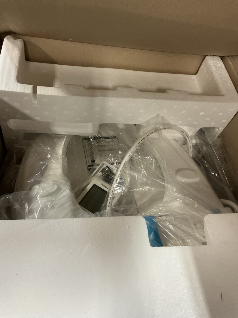 Condition photo showing Good Condition for bio bidet bb2000 bliss electric bidet toilet seat, warm water with air dryer, heated seat with sensor and slow close lid, night light, remote control, elongated, white elongated white