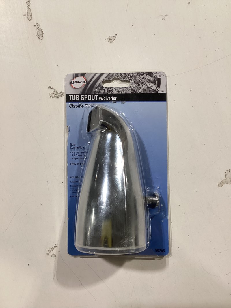 Condition photo showing As Is for Danco 9D00080765 5 in. Diverter Spout Chrome