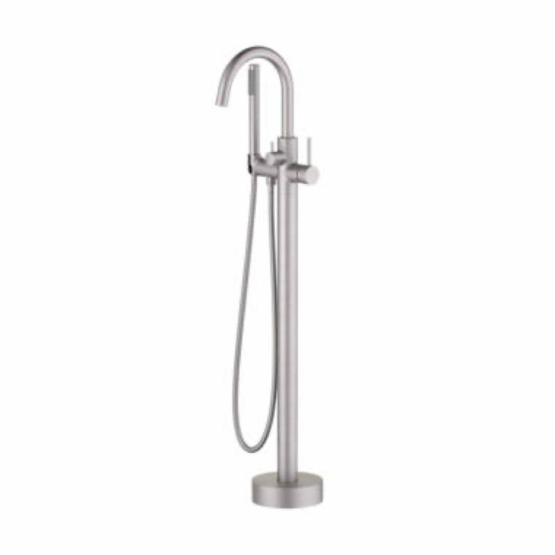  DreamLine Fthv4309x Havana Floor Mounted Tub Filler - Nickel, Silver Visit 